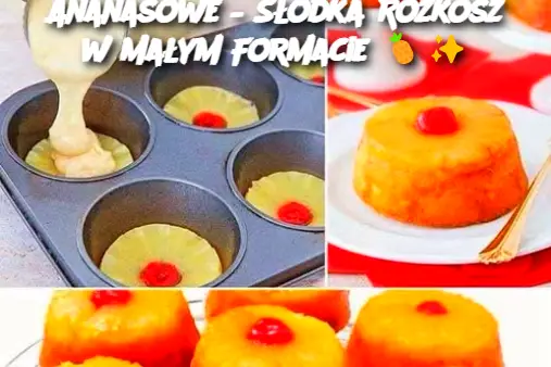 Miniaturowe Odwrócone Ciasta Ananasowe – Słodka Rozkosz w Małym Formacie