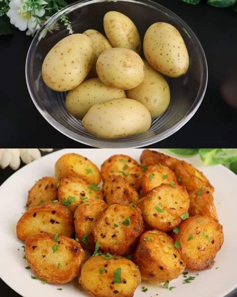 Chrupiące Pieczone Ziemniaki z Czosnkiem i Ziołami 🥔🧄✨