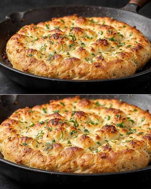 Chlebek pull-apart z karmelizowaną cebulą i pieczywem bez użycia piekarnika